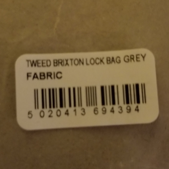 Kurt Geiger Brixton Lock Dual Strap Gray Glitter Tweed Shoulder Bag authentic - Picture 10 of 11